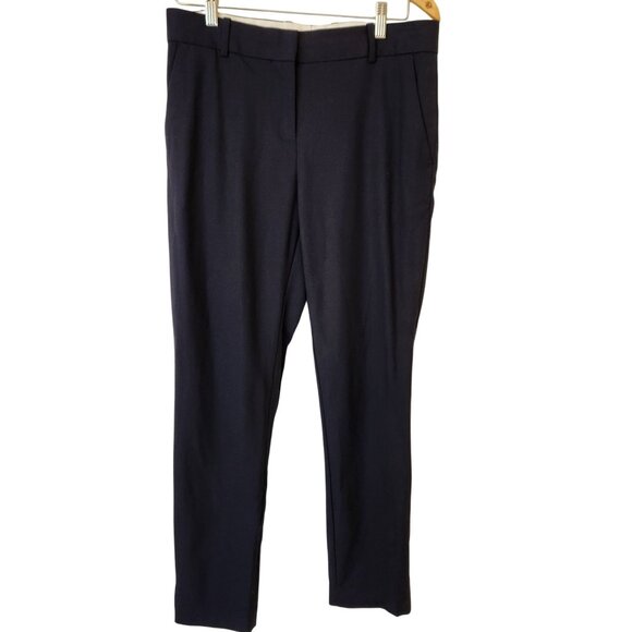 Everlane Women's Wool Dress Pants Navy Blue Business Casual Work Cropped Size 8 - Picture 2 of 9